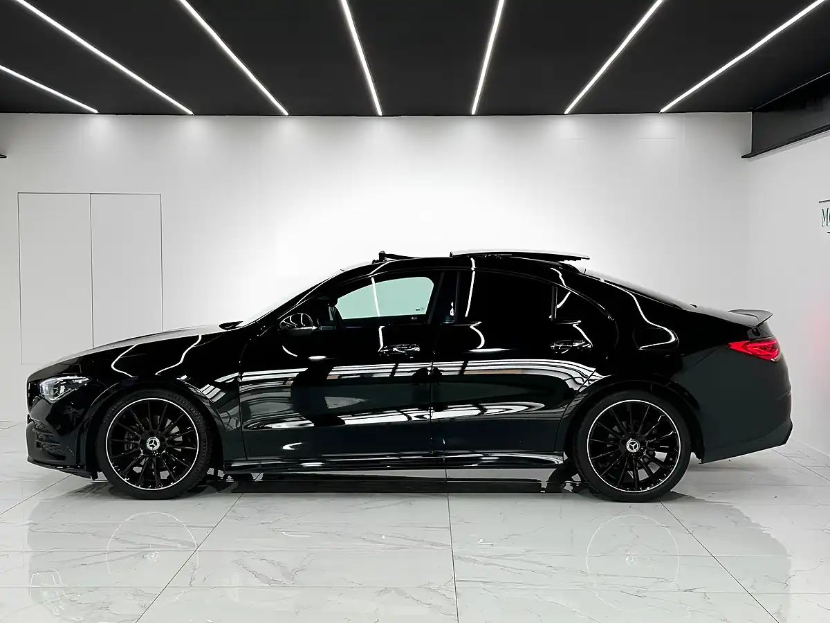 Used 2022 Mercedes-Benz Cla AMG Line Night Edition Black - Interior and Exterior details 4
