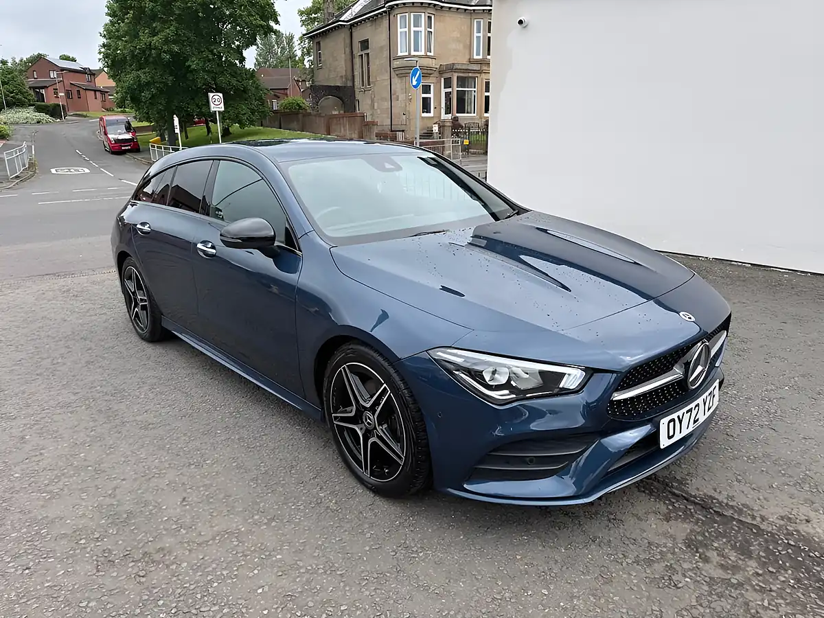 Used 2022 Mercedes-Benz Cla AMG Line Premium Blue - Interior and Exterior details 10