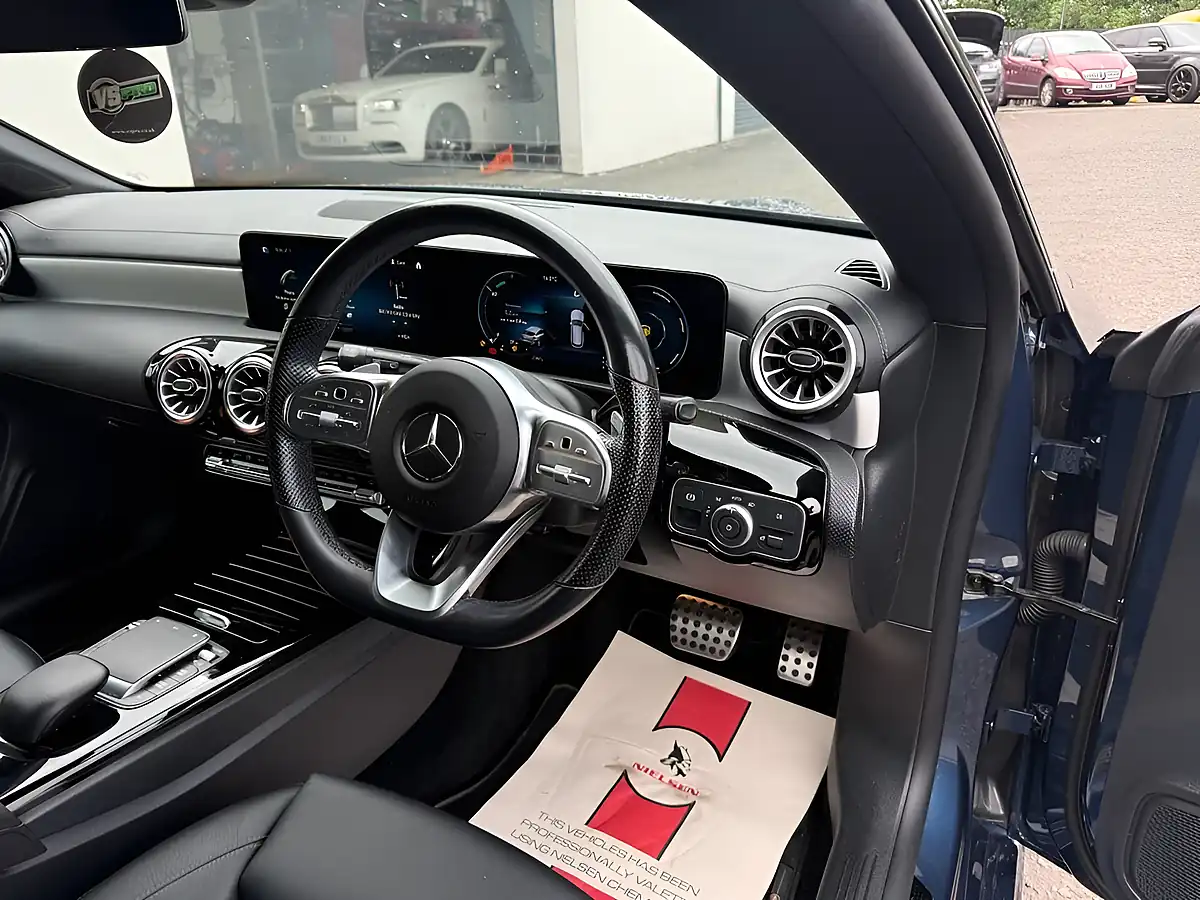 Used 2022 Mercedes-Benz Cla AMG Line Premium Blue - Interior and Exterior details 11