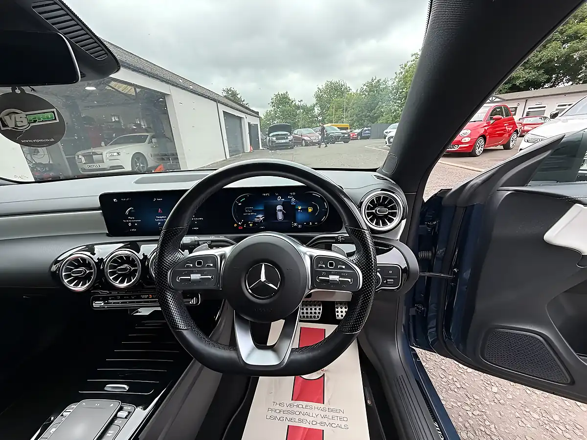 Used 2022 Mercedes-Benz Cla AMG Line Premium Blue - Interior and Exterior details 13