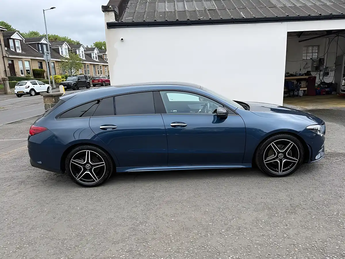 Used 2022 Mercedes-Benz Cla AMG Line Premium Blue - Interior and Exterior details 2