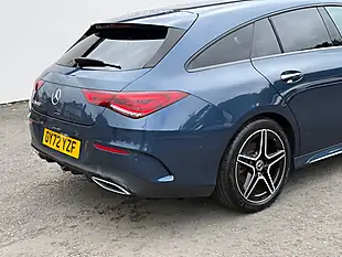 Used 2022 Mercedes-Benz Cla AMG Line Premium Blue - Interior and Exterior details 4