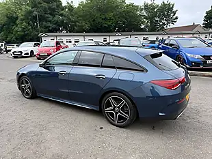Used 2022 Mercedes-Benz Cla AMG Line Premium Blue - Interior and Exterior details 6