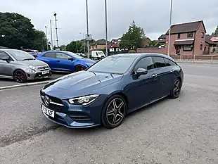 Used 2022 Mercedes-Benz Cla AMG Line Premium Blue - Interior and Exterior details 8