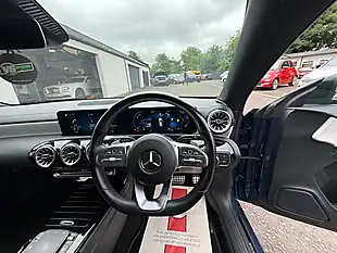 Used 2022 Mercedes-Benz Cla AMG Line Premium Blue - Interior and Exterior details 13
