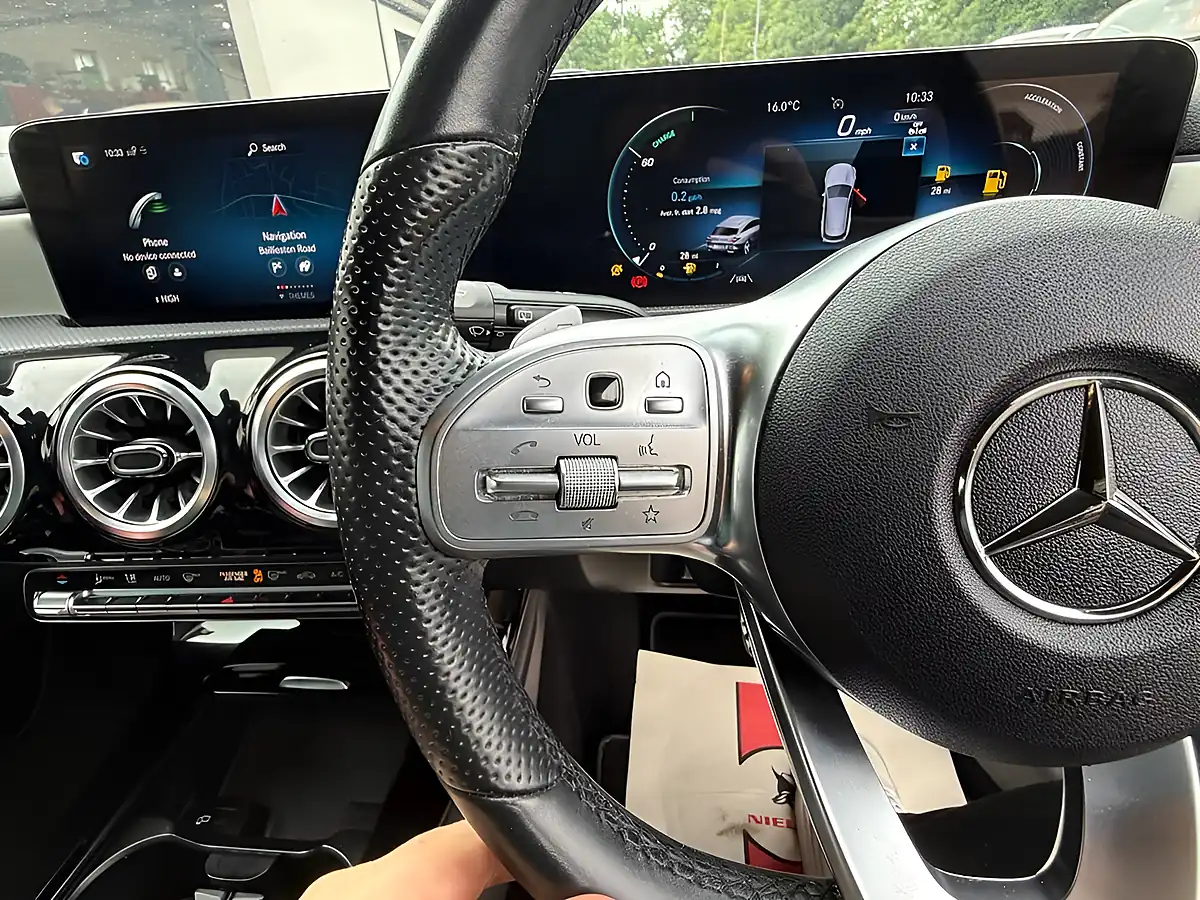 Used 2022 Mercedes-Benz Cla AMG Line Premium Blue - Interior and Exterior details 18