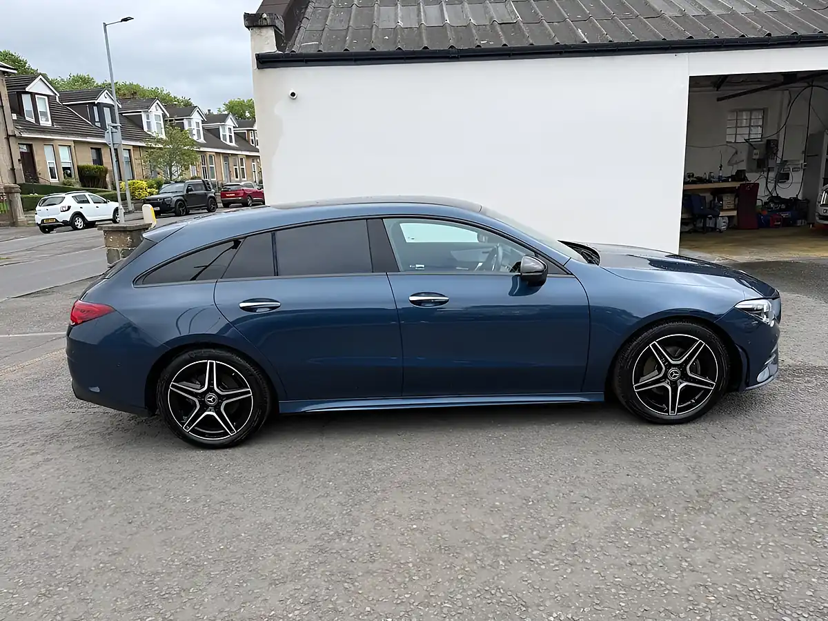 Used 2022 Mercedes-Benz Cla AMG Line Premium Blue - Interior and Exterior details 2