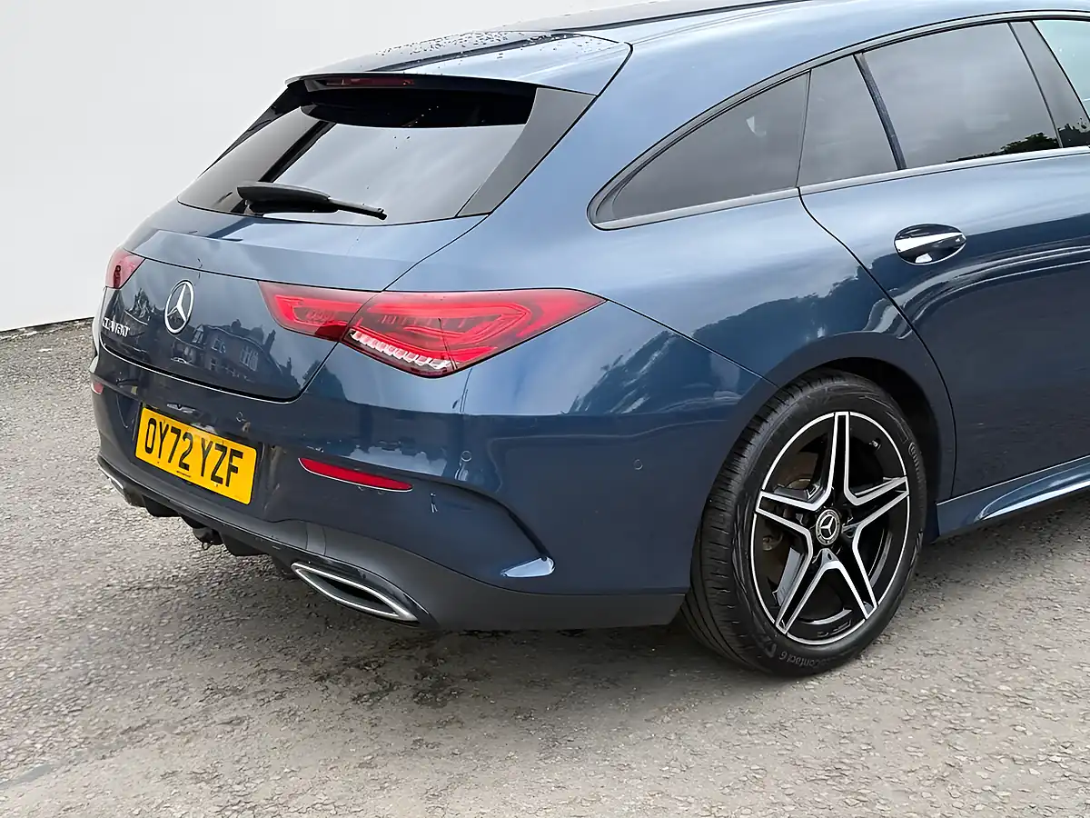 Used 2022 Mercedes-Benz Cla AMG Line Premium Blue - Interior and Exterior details 4