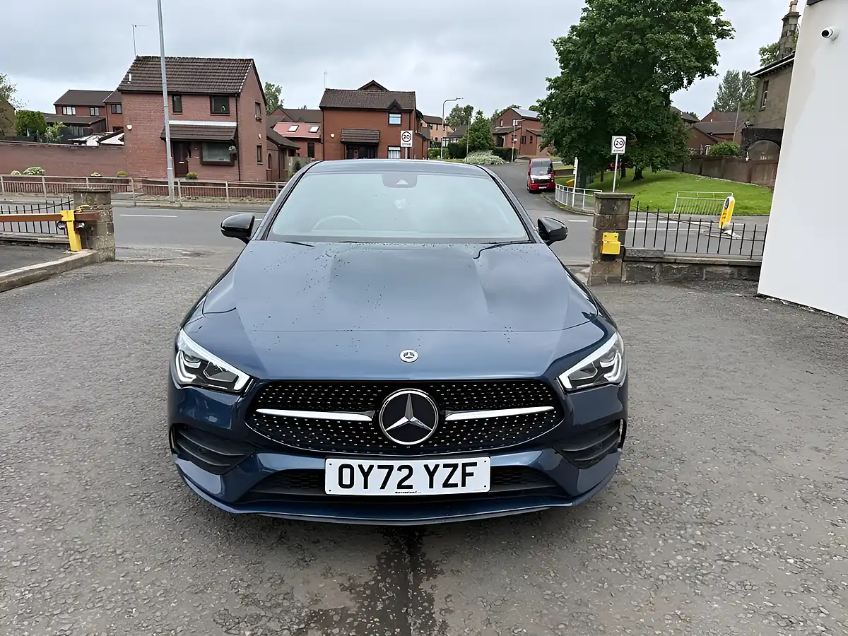 Used 2022 Mercedes-Benz Cla AMG Line Premium Blue - Interior and Exterior details 9