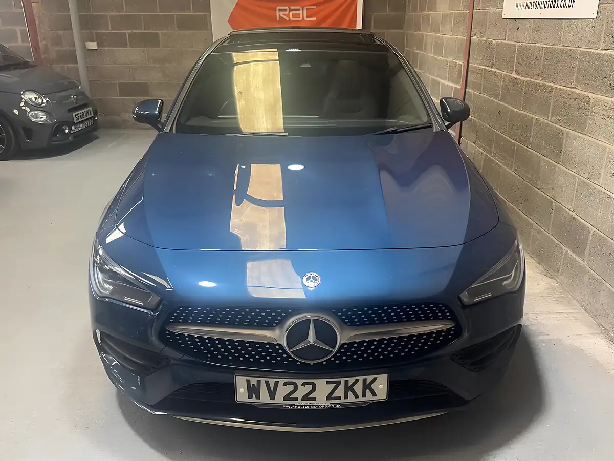 Used 2022 Mercedes-Benz Cla AMG Line Premium Plus Denim Blue - Interior and Exterior details 4
