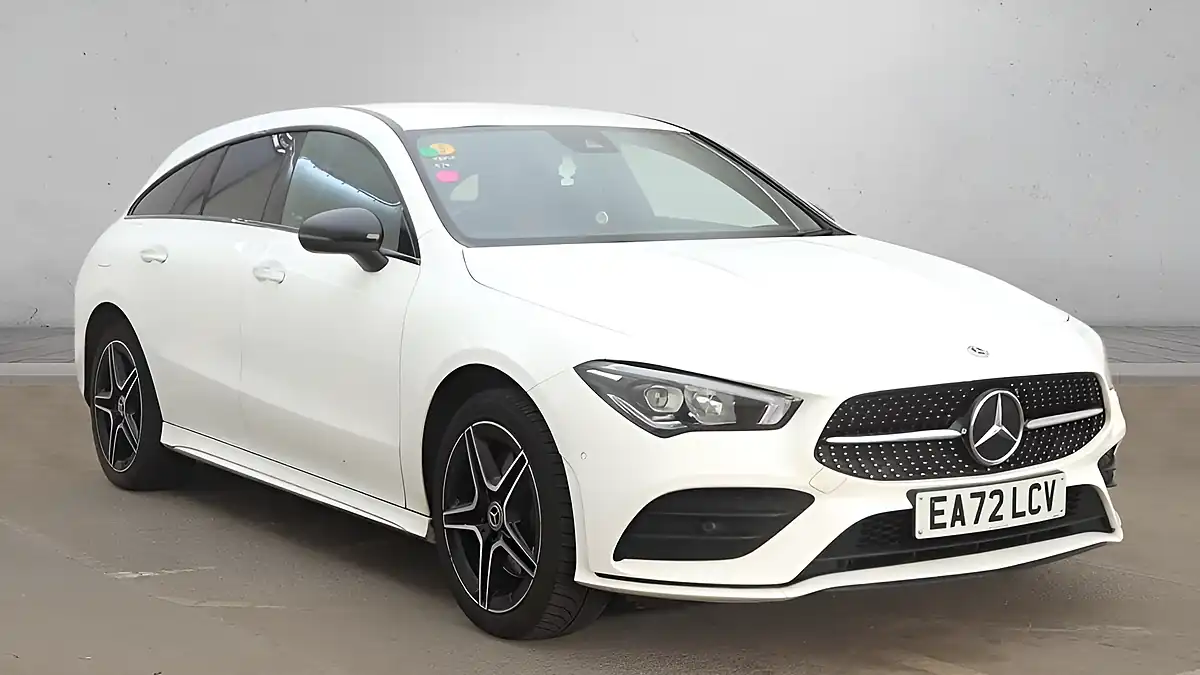 Used 2022 Mercedes-Benz Cla AMG Line Premium Shooting Brake White - Front View