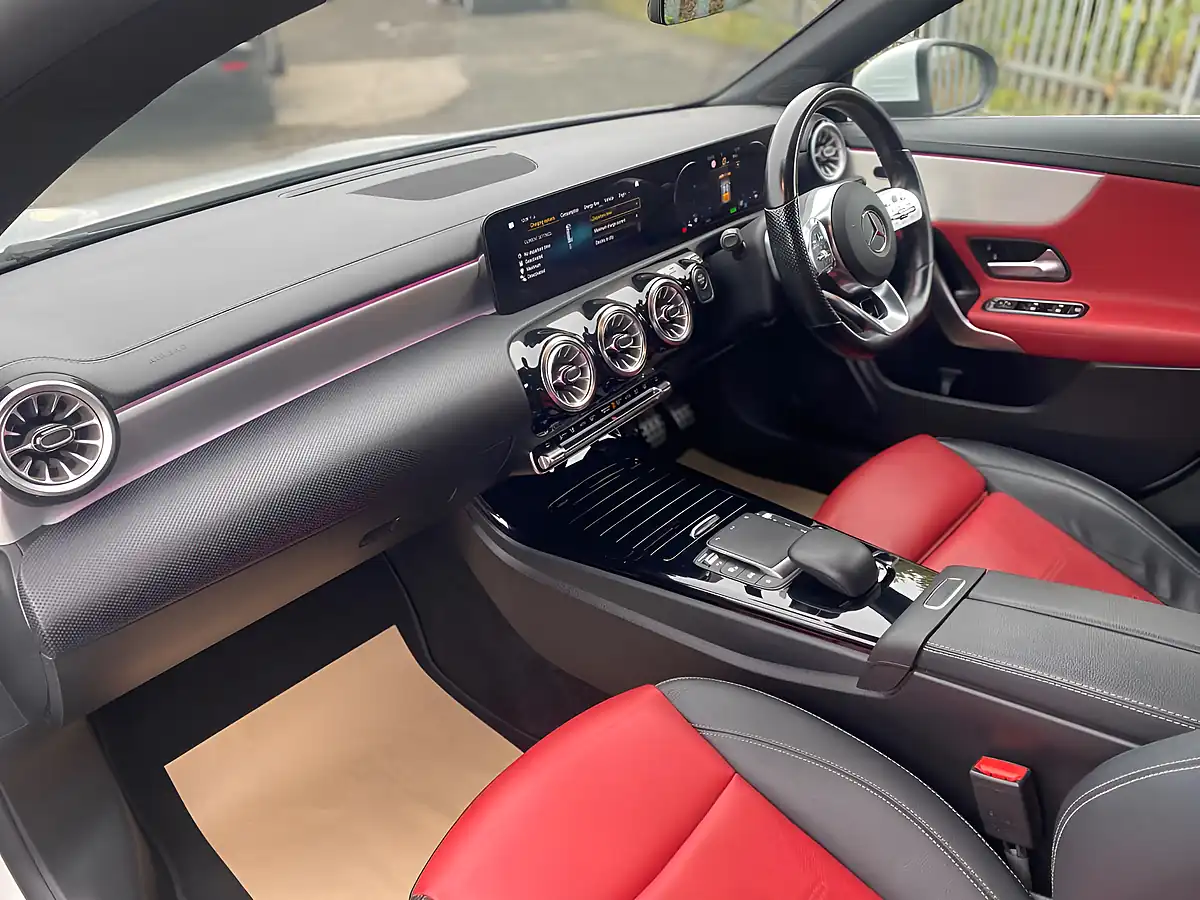 Used 2022 Mercedes-Benz Cla AMG Line Premium White - Interior and Exterior details 4