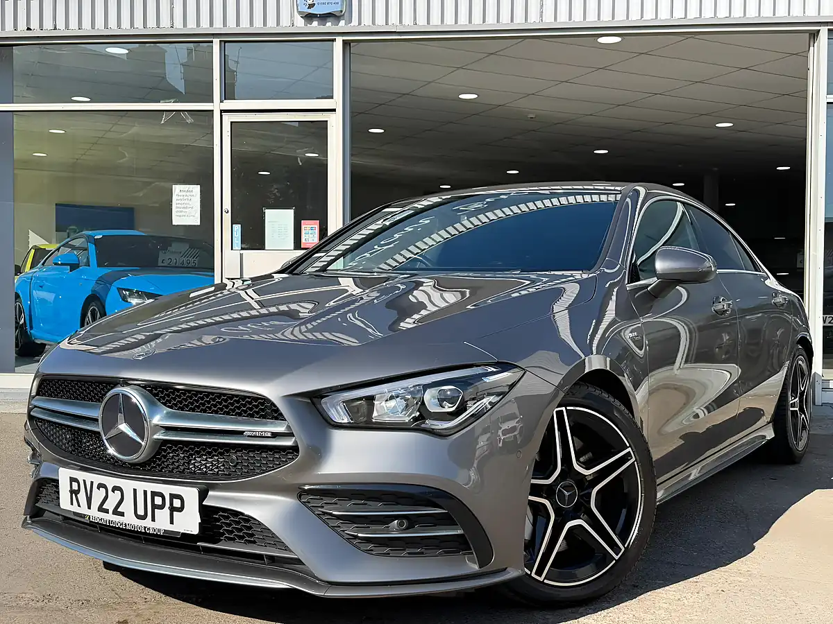 Used 2022 Mercedes-Benz Cla CLA35 AMG Grey - Front View