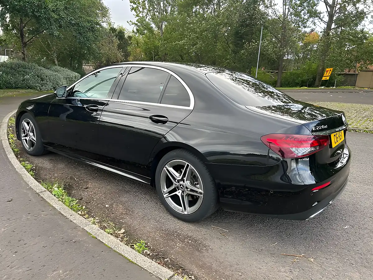 Used 2022 Mercedes-Benz E Class AMG Line Obsidian Black - Interior and Exterior details 4