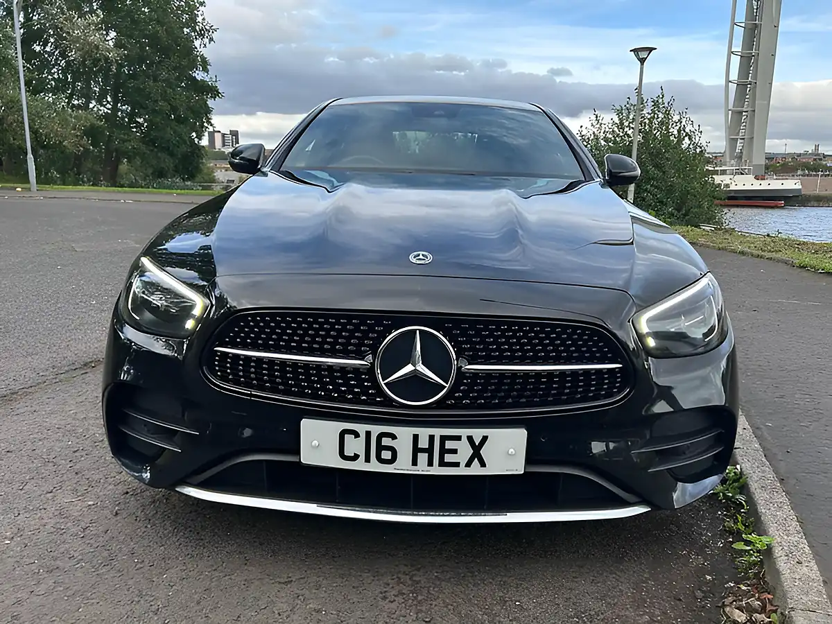Used 2022 Mercedes-Benz E Class AMG Line Obsidian Black - Interior and Exterior details 5