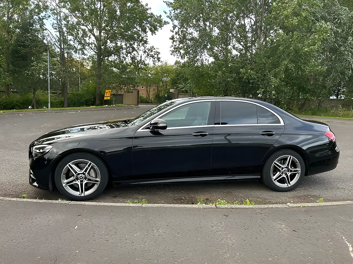 Used 2022 Mercedes-Benz E Class AMG Line Obsidian Black - Interior and Exterior details 8