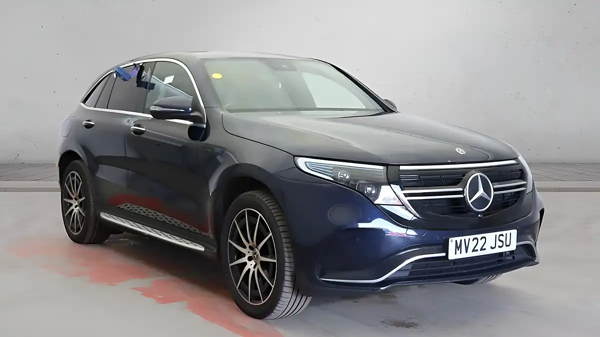 Used 2022 Mercedes-Benz Eqc AMG Line Blue - Front View