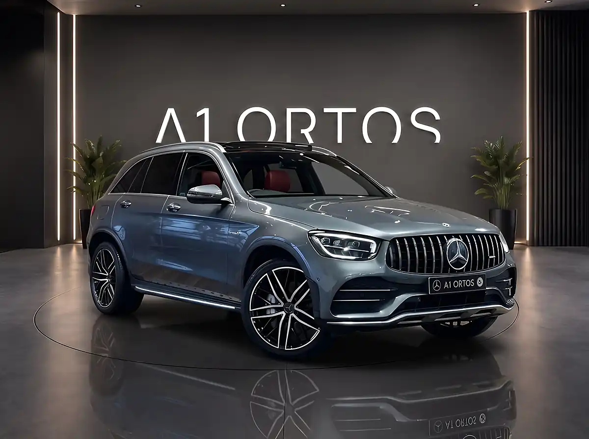 Used 2022 Mercedes-Benz Glc Premium Plus Grey - Front View