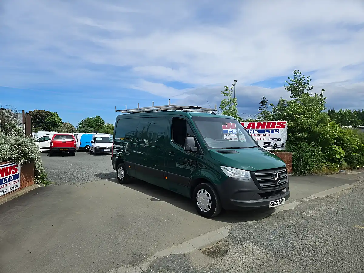 Used 2022 Mercedes-Benz Sprinter Premium Green - Front View
