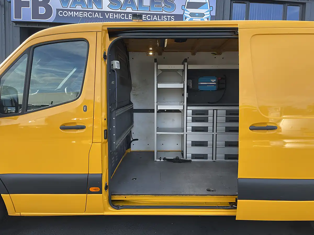 Used 2022 Mercedes-Benz Sprinter Premium L2H1 Yellow - Interior and Exterior details 14