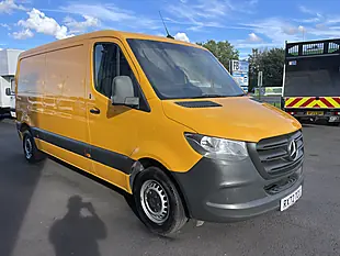 Used 2022 Mercedes-Benz Sprinter Premium L2H1 Yellow - Interior and Exterior details 2