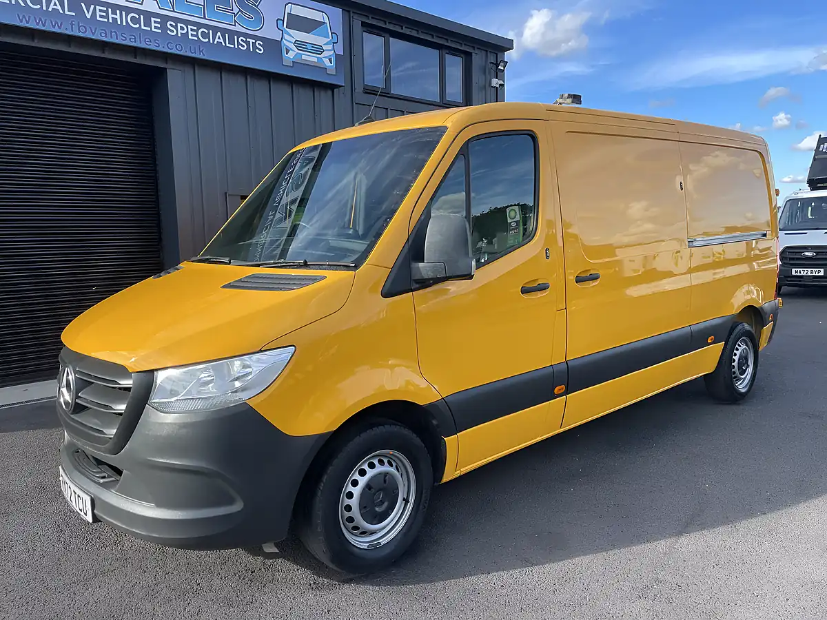 Used 2022 Mercedes-Benz Sprinter Premium L2H1 Yellow - Interior and Exterior details 4