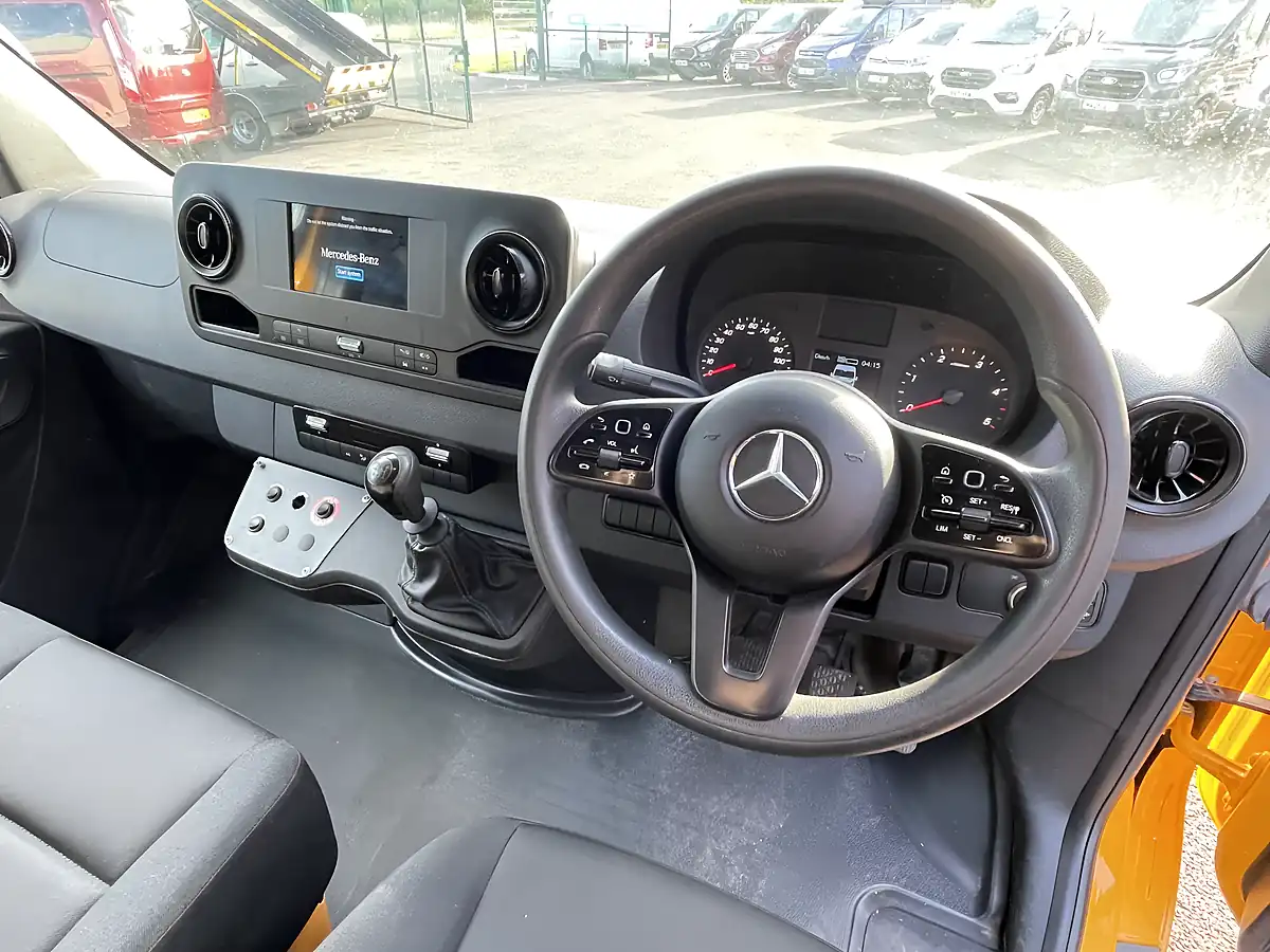 Used 2022 Mercedes-Benz Sprinter Premium L2H1 Yellow - Interior and Exterior details 8