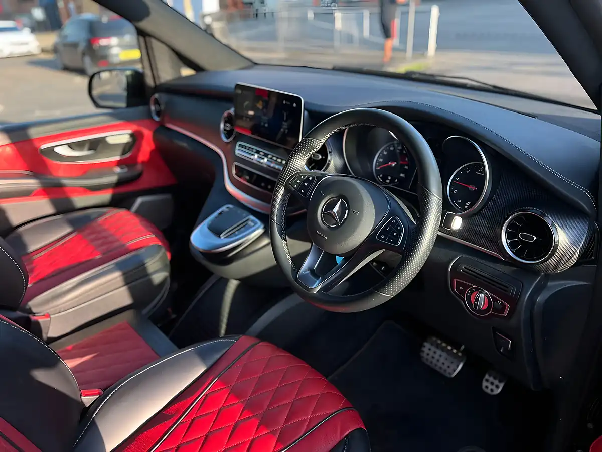 Used 2022 Mercedes-Benz V-Class AMG Line Obsidian Black - Interior and Exterior details 10