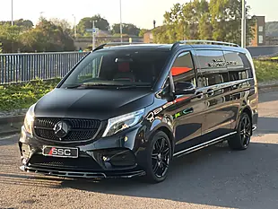 Used 2022 Mercedes-Benz V-Class AMG Line Obsidian Black - Interior and Exterior details 7