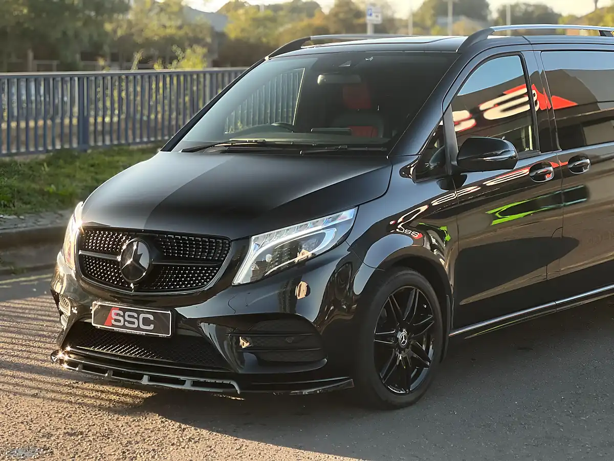 Used 2022 Mercedes-Benz V-Class AMG Line Obsidian Black - Interior and Exterior details 8