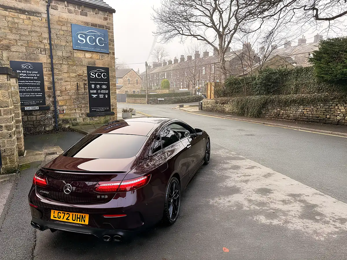 Used 2022 Mercedes E-Class Night Edition Premium Plus Rubellite Red - Interior and Exterior details 11