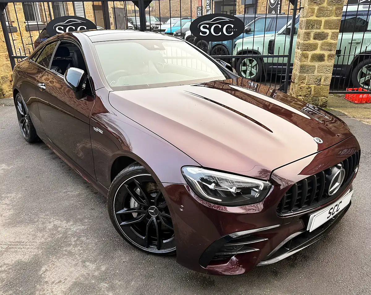 Used 2022 Mercedes E-Class Night Edition Premium Plus Rubellite Red - Interior and Exterior details 3