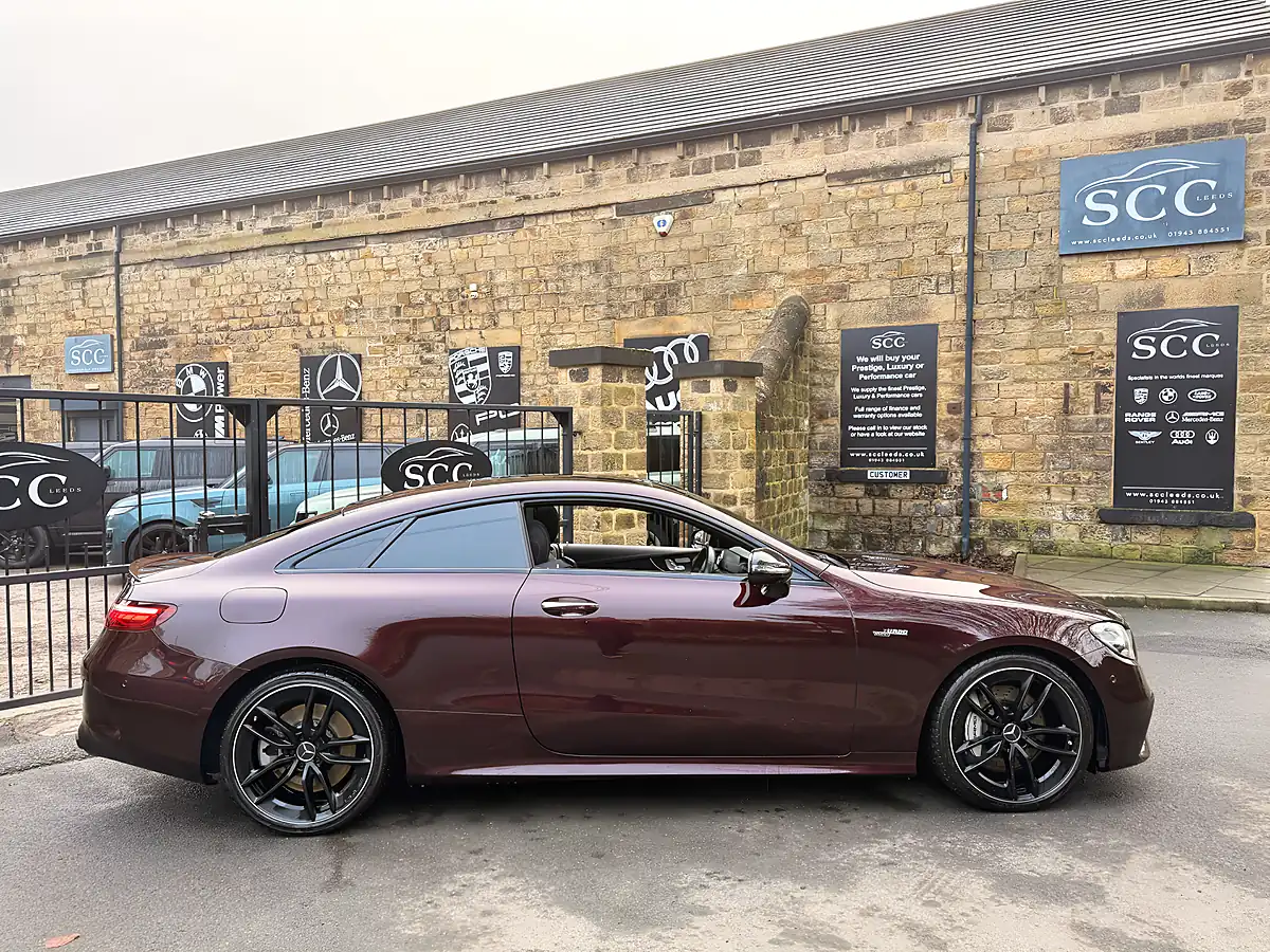 Used 2022 Mercedes E-Class Night Edition Premium Plus Rubellite Red - Interior and Exterior details 6
