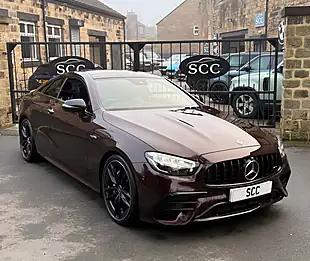 Used 2022 Mercedes E-Class Night Edition Premium Plus Rubellite Red - Interior and Exterior details 8