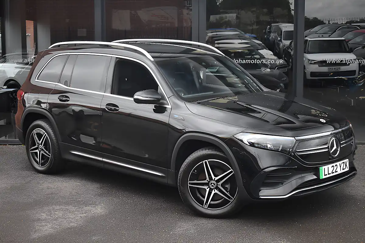 Used 2022 Mercedes Eqb AMG Line Cosmos Black - Front View