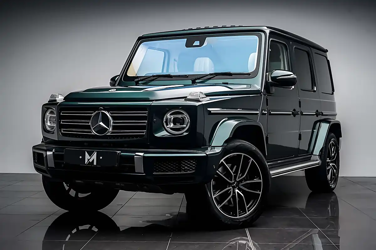 Used 2022 Mercedes G Class AMG Line (premium Plus) Periclase Green - Interior and Exterior details 5