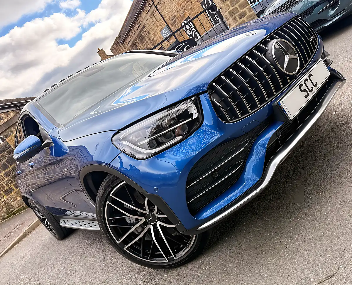 Used 2022 Mercedes GLC43 AMG Premium Plus Spectral Blue - Interior and Exterior details 3