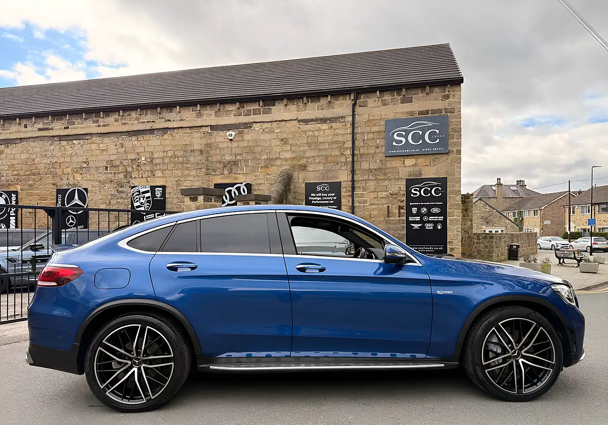 Used 2022 Mercedes GLC43 AMG Premium Plus Spectral Blue - Interior and Exterior details 4