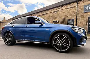 Used 2022 Mercedes GLC43 AMG Premium Plus Spectral Blue - Interior and Exterior details 7