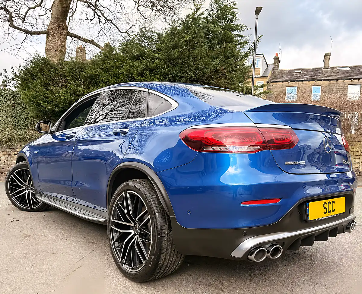 Used 2022 Mercedes GLC43 AMG Premium Plus Spectral Blue - Interior and Exterior details 8