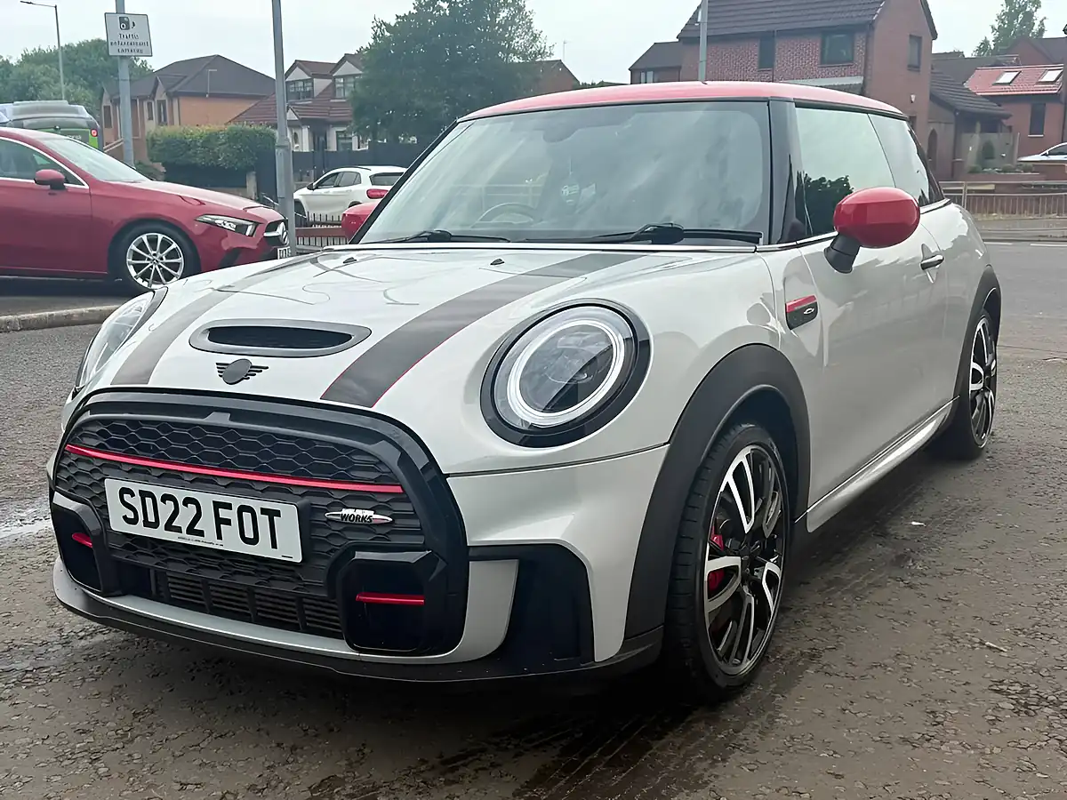 Used 2022 MINI Hatch John Cooper Works Silver - Front View