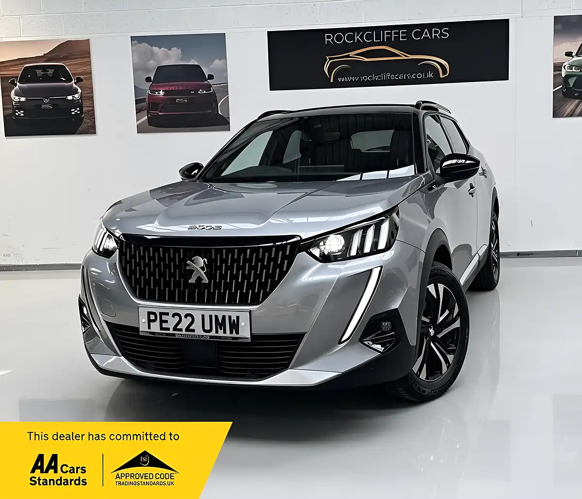 Used 2022 Peugeot 2008 GT Grey - Front View