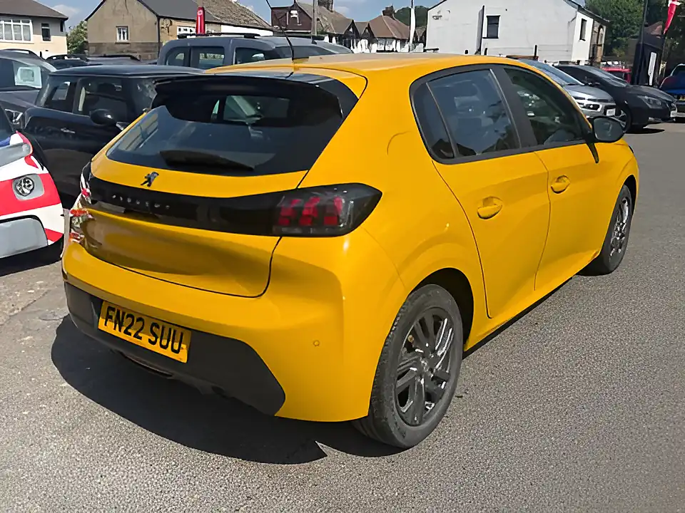 Used 2022 Peugeot 208 Active Premium Yellow - Interior and Exterior details 7
