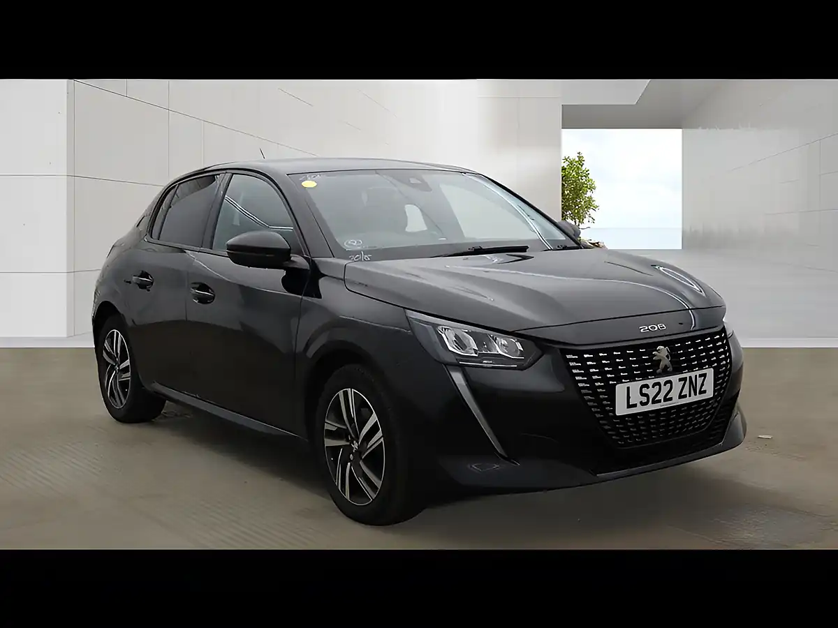 Used 2022 Peugeot 208 Allure Premium Black - Front View