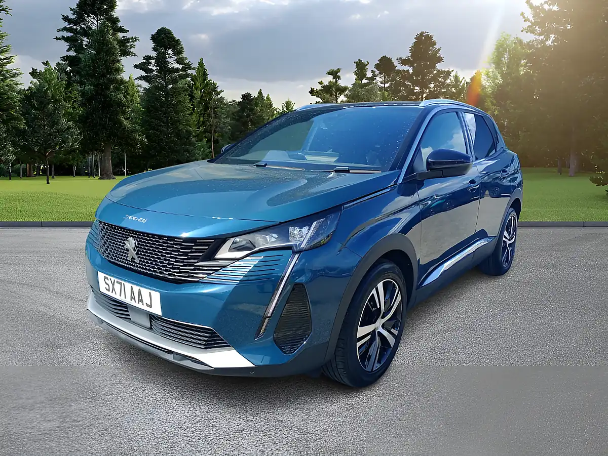 Used 2022 Peugeot 3008 GT Blue - Front View