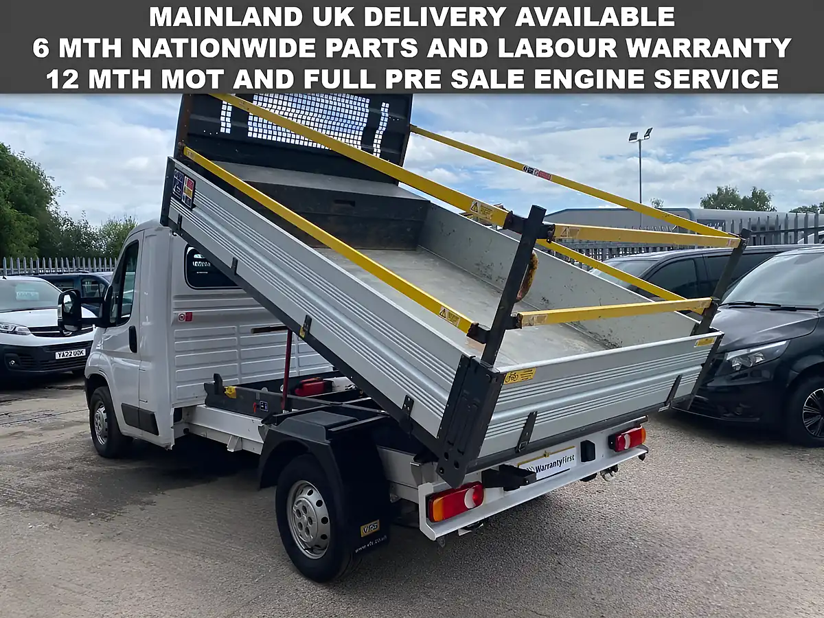 Used 2022 Peugeot Boxer Built for Business Alloy Tipper L2 White - Interior and Exterior details 5