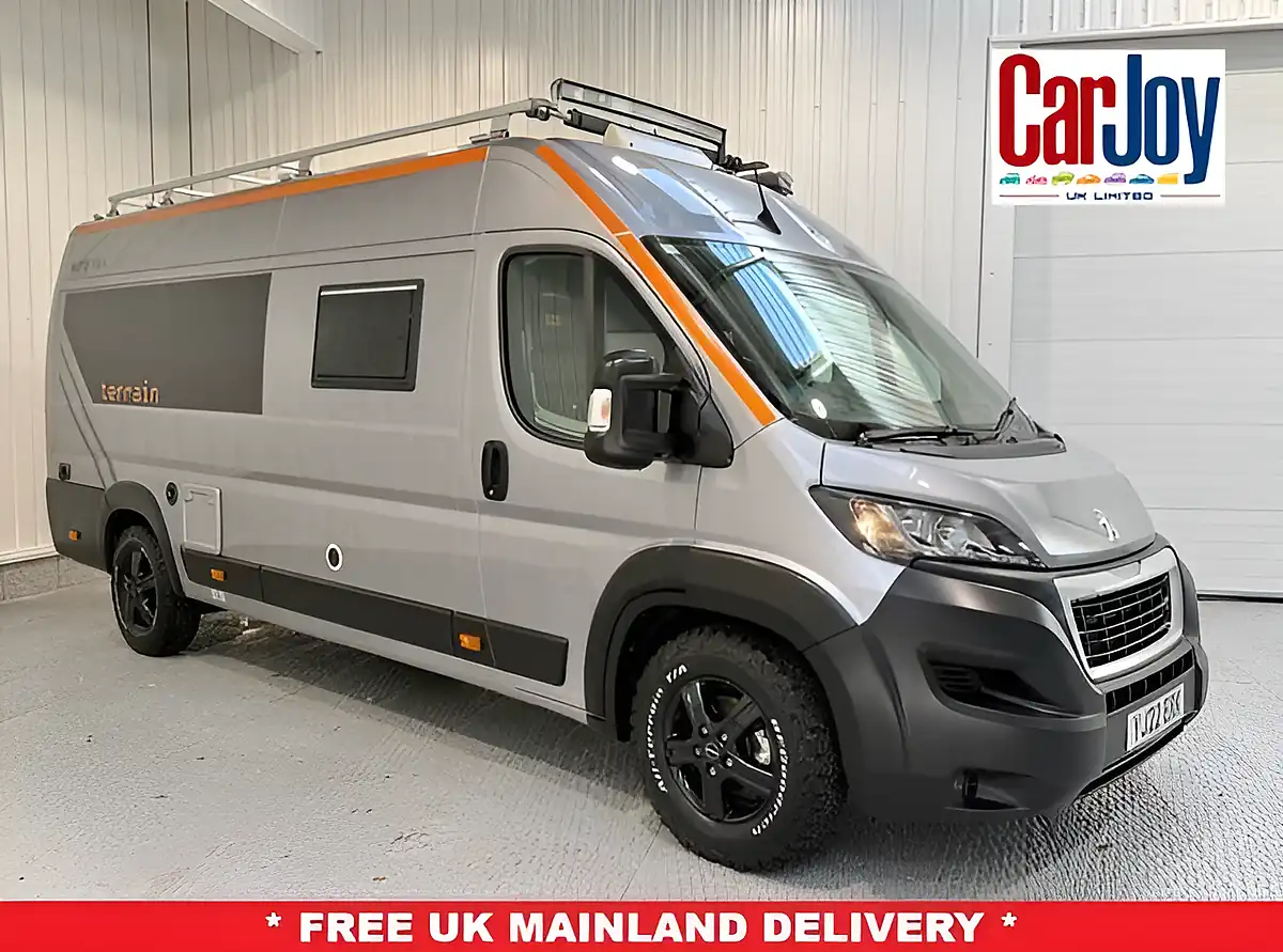 Used 2022 Peugeot Boxer Moto-Trek Terrain Grey Metallic - Front View