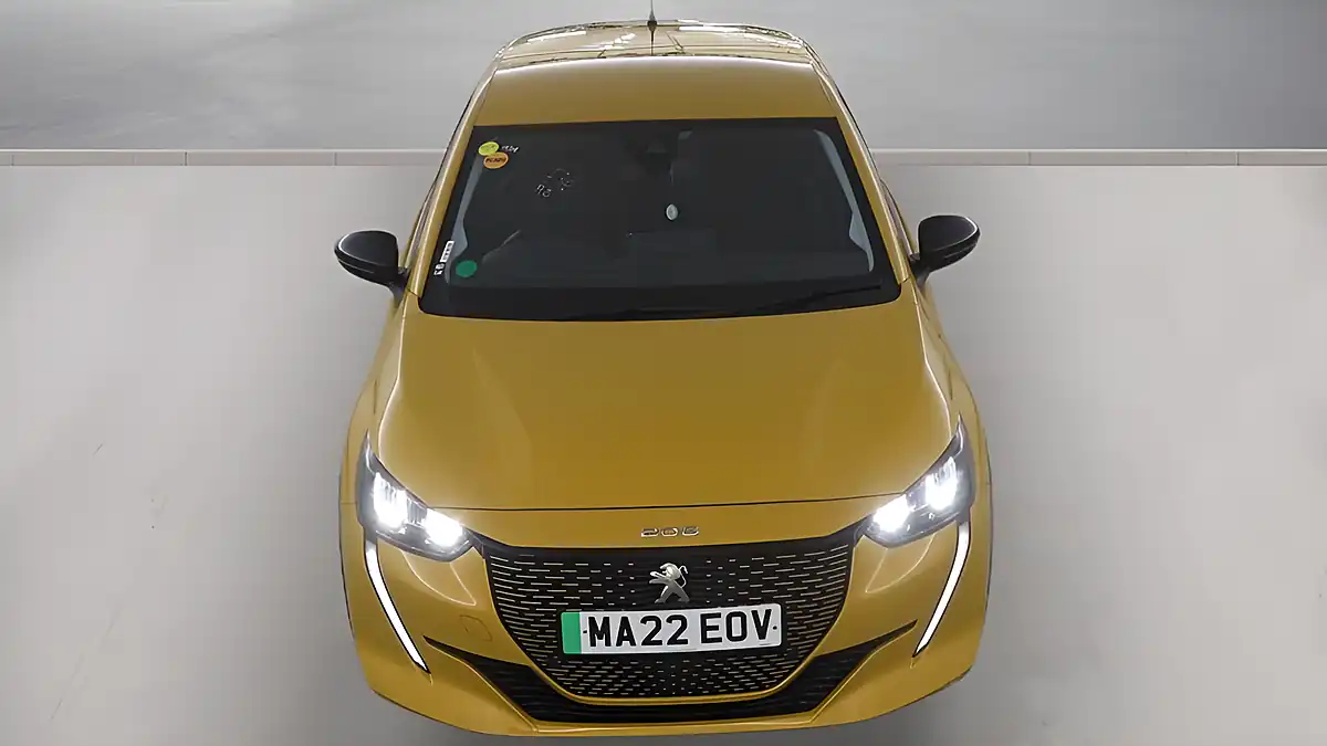Used 2022 Peugeot E-208 Allure Yellow - Interior and Exterior details 11
