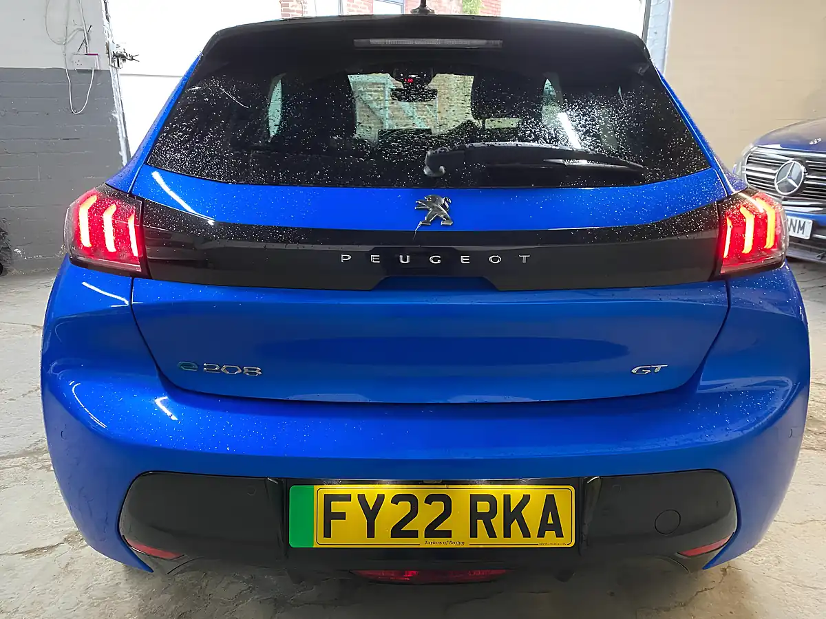 Used 2022 Peugeot E-208 GT Premium Blue - Interior and Exterior details 5
