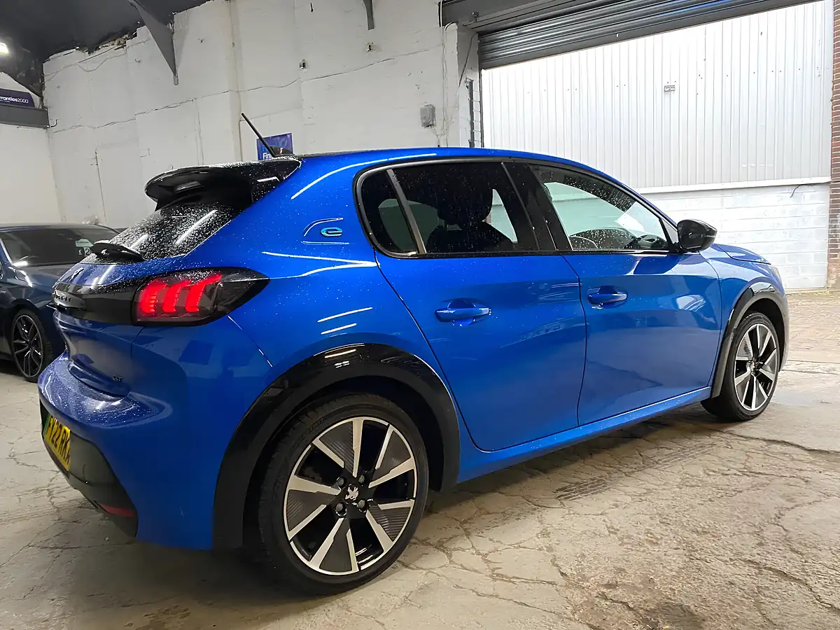 Used 2022 Peugeot E-208 GT Premium Blue - Interior and Exterior details 7